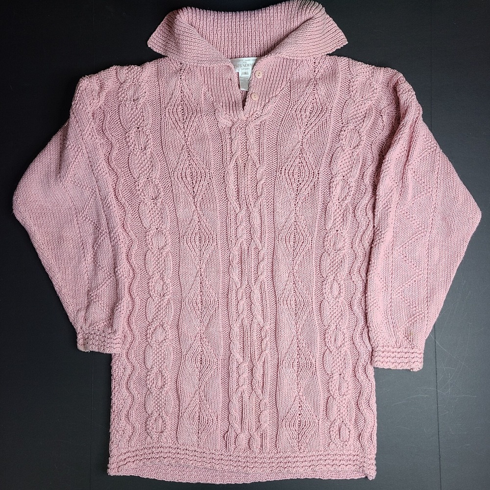 JONES NEW YORK Sport Women's Hand Knit Sweater Pink Size Small